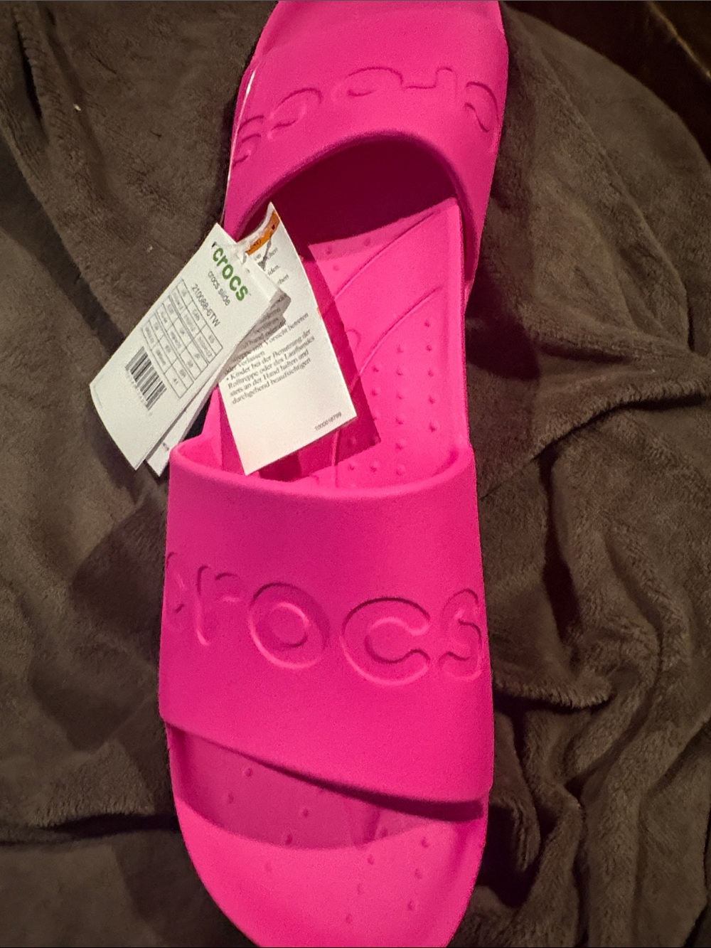 CROCS Kids Classic Slide Sandal - Bright Pink